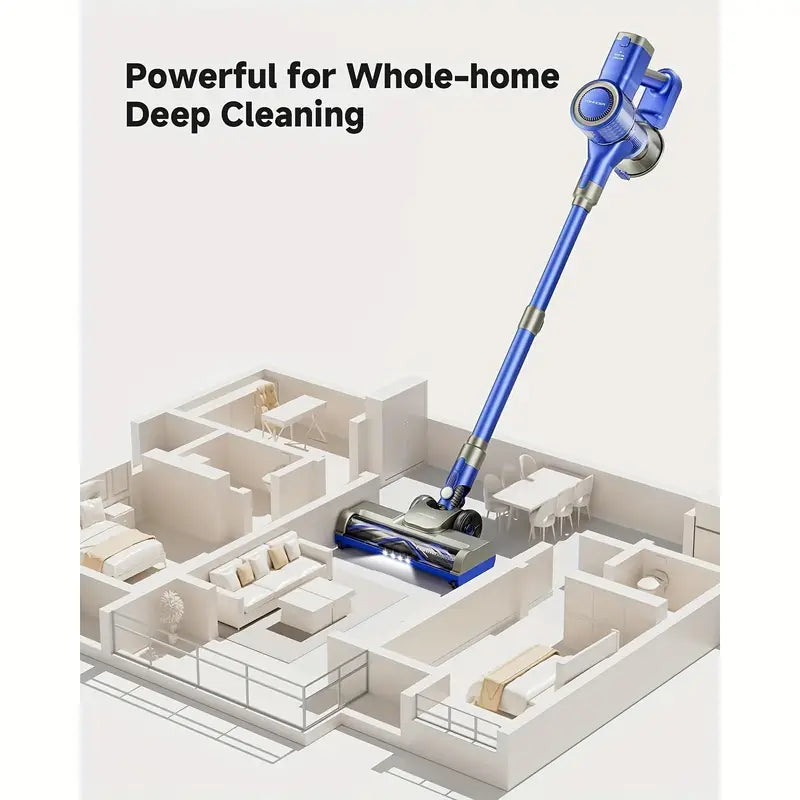 Cordless Vacuum Cleaner, 4-in-1 Rechargeable Stick & Handheld, Lightweight Design For Home, Hardwood Floors, Carpets, Pet Hair